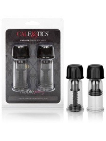 Nipple Play Vacuum Twist Suckers - Black